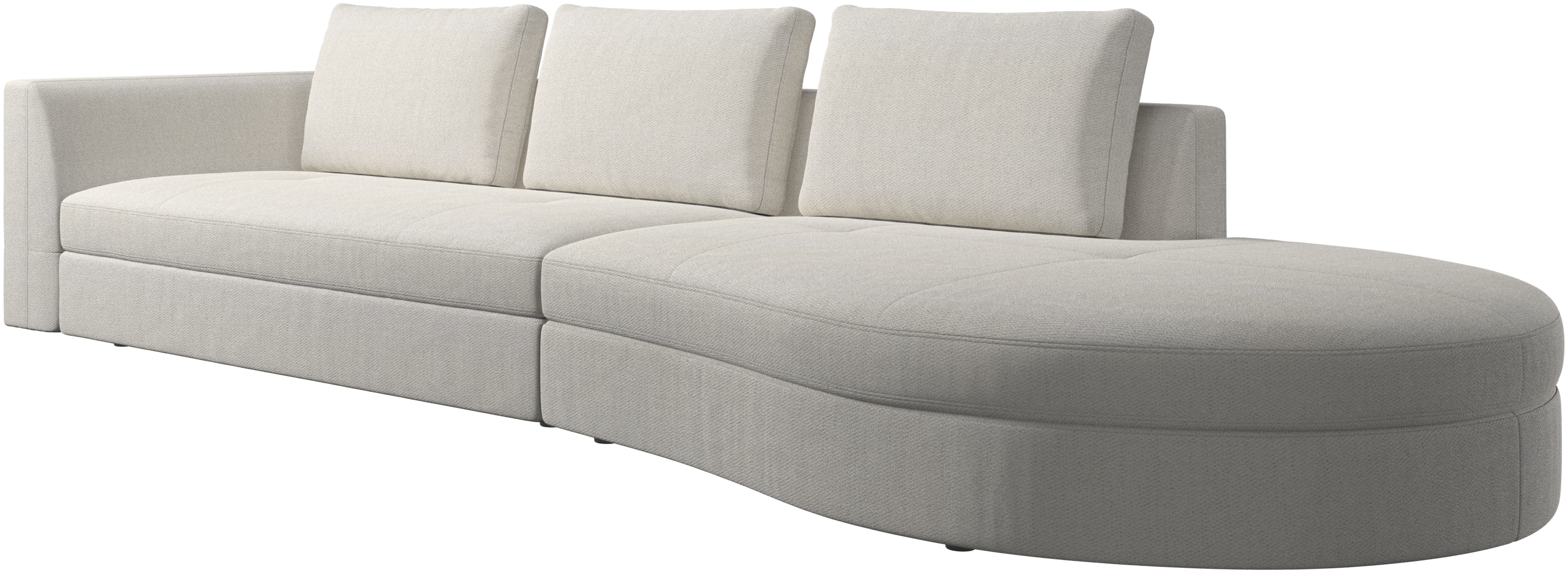 Bergamo sofa with round lounging unit,ライト | sofa | Bergamo